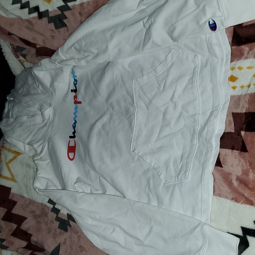 NEW white Champion Hoodie